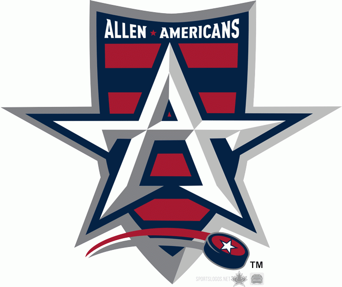 Allen Americans 2014 15-Pres Primary Logo vinyl decal